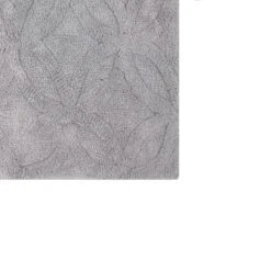 Arch Bath Rug Cotton Non-Skid Back Silver By Knightsbridge