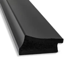 32" X 26" Non-Beveled Grand Narrow Bathroom Wall Mirror Black - Amanti Art