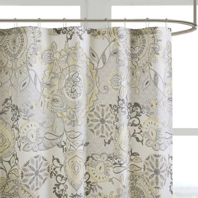 72"x72" Lian Printed Cotton Shower Curtain - Madison Park