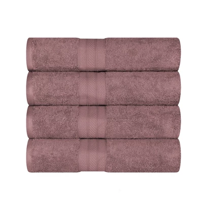 Cotton Solid Highly-Absorbent 4-Piece Bath Towel Set By Blue Nile Mills - Image 10