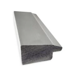 41" X 30" Non-Beveled Vista Brushed Nickel Narrow Bathroom Wall Mirror - Amanti Art