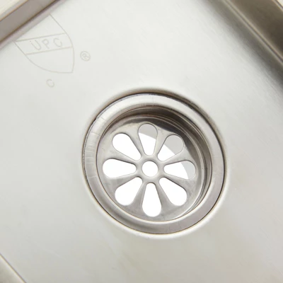 Built Industrial 5.8-Inch Stainless Steel Square Shower Drain Cover For Bathrooms, Showers, And Sinks, Floor Drain With 2 In Bottom Outlet, Silver - Image 5