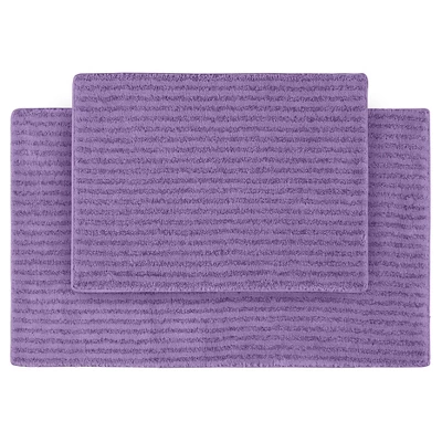 2pc Sheridan Plush Washable Nylon Bath Rug Set - Garland - Image 7