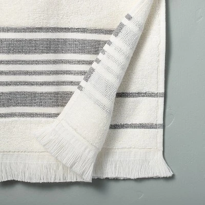 Multistripe Bath Towels Cream/Gray - Hearth & Hand⢠With Magnolia - Image 3
