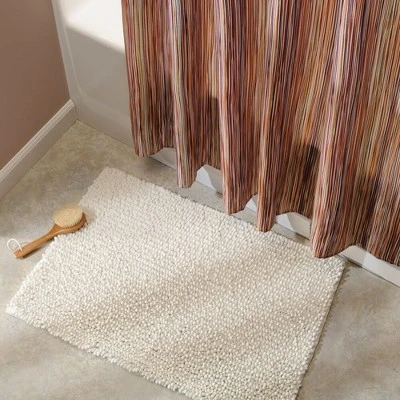 MDesign Linear Print - Fabric Shower Curtain - Image 5