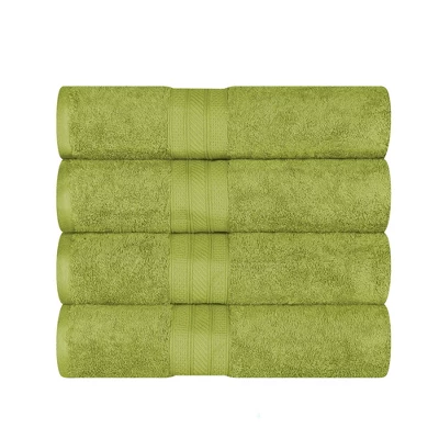 Cotton Solid Highly-Absorbent 4-Piece Bath Towel Set By Blue Nile Mills - Image 11