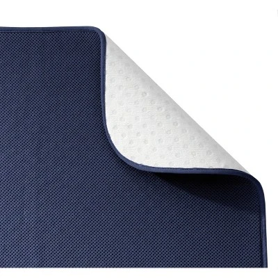 18"x24" Bath Mat Navy - IDESIGN