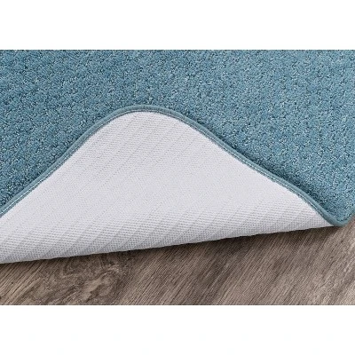 24"x40" Cabernet Nylon Washable Bath Rug Runner Basin Blue - Garland Rug - Image 5