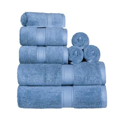 Luxury Premium Cotton 800 GSM Highly Absorbent 8 Piece Ultra-Plush Solid Towel Set By Blue Nile Mills - Image 18