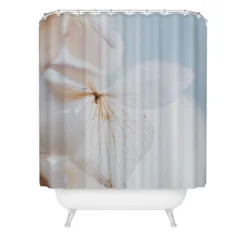 Hello Twiggs Pastel Dry Hydrangea Shower Curtain White - Deny Designs
