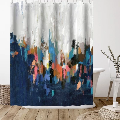 Americanflat 71" X 74" Shower Curtain Style 10 By PI Creative Art - Available In Variety Of Styles - Image 2