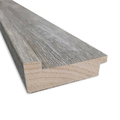 23" X 29" Non-Beveled Regis Barnwood Gray Wood Bathroom Wall Mirror - Amanti Art