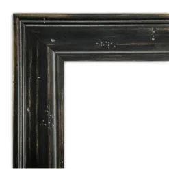 Amanti Art Rustic Pine Narrow Petite Bevel Wood Bathroom Wall Mirror