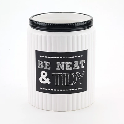 Avanti Chalk It Up Waste Basket - White