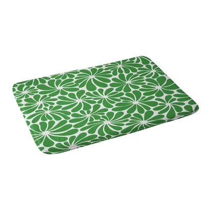 Jenean Morrison All Summer Long In Heavy Memory Foam Bath Mat Green - Deny Designs