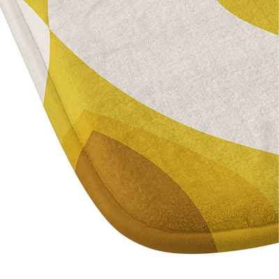 34"x21" Alisa Galitsyna Ornaments Memory Foam Bath Mat Yellow - Deny Designs - Image 2