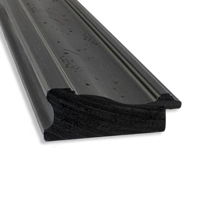 34" X 28" Non-Beveled Shipwreck Black Bathroom Wall Mirror - Amanti Art