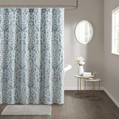 72"x72" Eliot Jacquard Shower Curtain - Madison Park - Image 6
