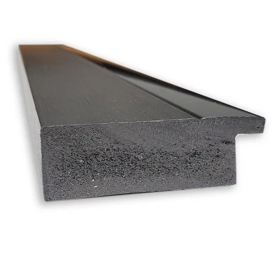 33" X 27" Non-Beveled Tuxedo Black Bathroom Wall Mirror - Amanti Art