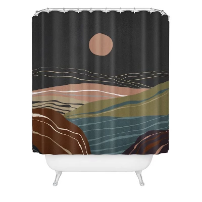 Viviana Gonzalez Mineral Inspired Landscapes 2 Shower Curtain Pink - Deny Designs - Image 2