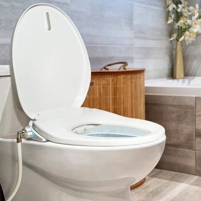 Electronic Smart Toilet Seat With Dryer Fits Elongated Toilets White - BidetMate - Image 4