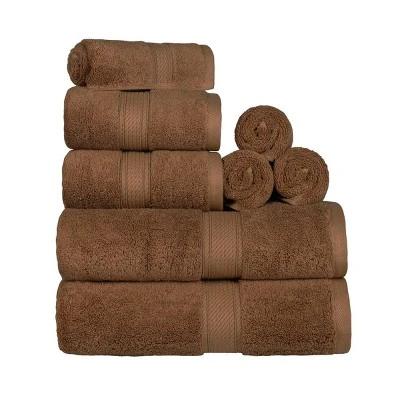 Luxury Premium Cotton 800 GSM Highly Absorbent 8 Piece Ultra-Plush Solid Towel Set By Blue Nile Mills - Image 10