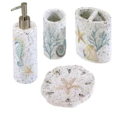 Avanti Coastal Terrazzo 4 Pc Bath Accessory Set