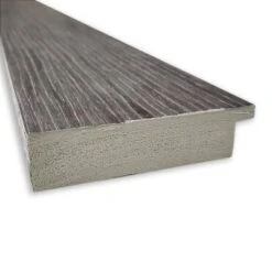 24" X 30" Non-Beveled Pinstripe Plank Gray Bathroom Wall Mirror - Amanti Art