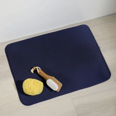 18"x24" Bath Mat Navy - IDESIGN - Image 2