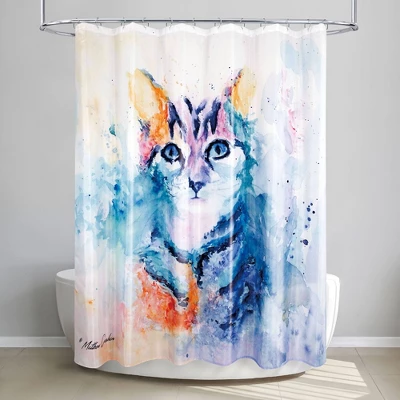 Water Kitten Shower Curtain - Allure Home Creations