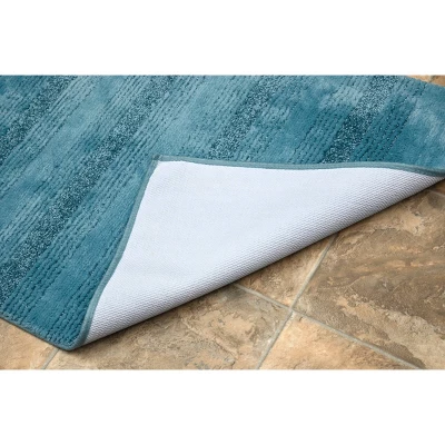 24"x40" Essence Nylon Washable Bathroom Rug Basin Blue - Garland Rug - Image 5