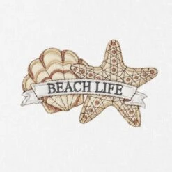 Set Of 2 Beach Life Hand Towels - Linum Home Textiles