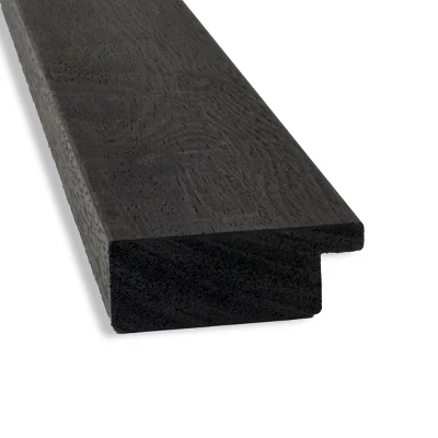 40" X 28" Non-Beveled Rustic Plank Espresso Narrow Bathroom Wall Mirror - Amanti Art