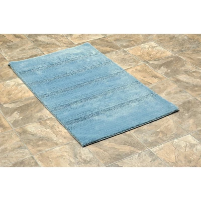 24"x40" Essence Nylon Washable Bathroom Rug Basin Blue - Garland Rug - Image 2