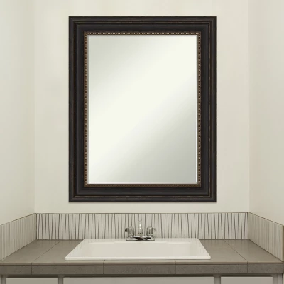 Amanti Art Accent Bronze Petite Bevel Bathroom Wall Mirror 29 X 23 In. - Image 4