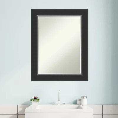 Amanti Art Corvino Petite Bevel Wood Bathroom Wall Mirror - Image 6