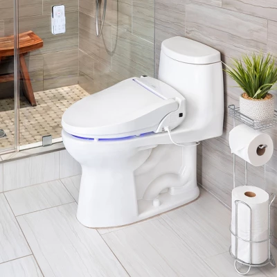 Swash Select EM617 Remote Control Round Bidet Seat With Warm Air Dryer White - Brondell - Image 9