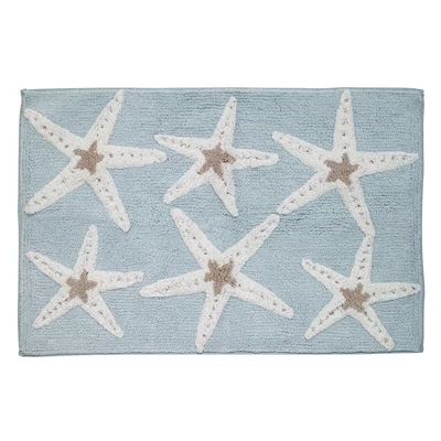 Avanti Sequin Shells Rug - Aqua Blue