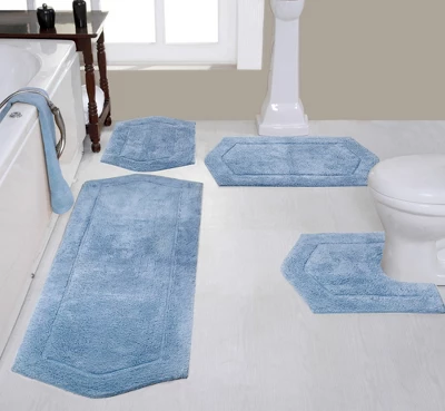 Waterford Collection Cotton Tufted Set Of 4 Bath Rug Set - Home Weavers