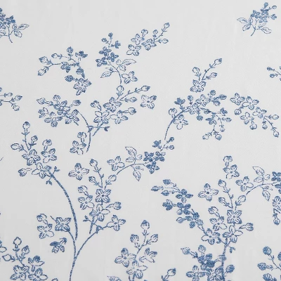 72"x72" Flora Shower Curtain Blue - Laura Ashley - Image 2