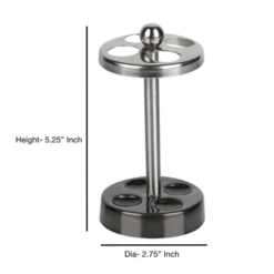 Triune Tone Metal Toothbrush Holder - Nu Steel