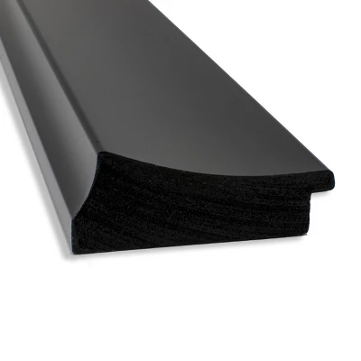 Amanti Art Grand Black Petite Bevel Bathroom Wall Mirror 29.75 X 23.75 In. - Image 2