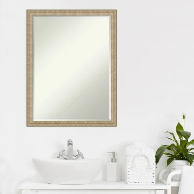 Amanti Art Paris Champagne Petite Bevel Bathroom Wall Mirror 26 X 20 In. - Image 4