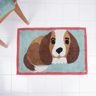 Puppy Love Bath Rug Brown