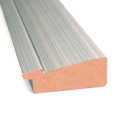 32" X 26" Non-Beveled Romano Silver Narrow Wood Bathroom Wall Mirror - Amanti Art