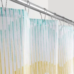 Ombre Wave Shower Curtain Yellow - Allure Home Creations