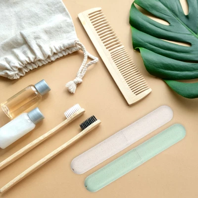 Unique Bargains Toothbrush Travel Case Traveling PP Portable Toothbrush Holders Cases For Travel Business 8.07''x1.22''x0.83''