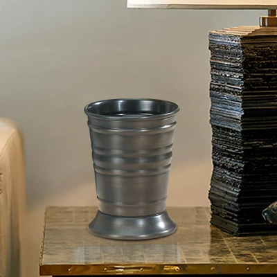 Bogart Metal Makeup Brush Holder And Toothbrush Cup - Nu Steel