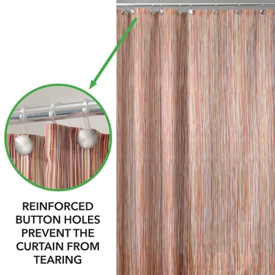 MDesign Linear Print - Fabric Shower Curtain - Image 3