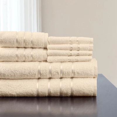 8pc Plush Cotton Bath Towel Set - Yorkshire Home - Image 5
